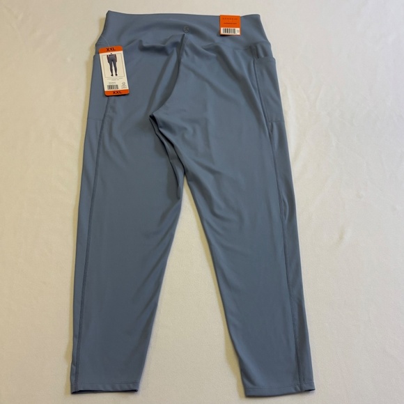 Danskin Women's Lightweight Tights Leggings, Pockets, Blue, XXL NWT - Picture 8 of 16